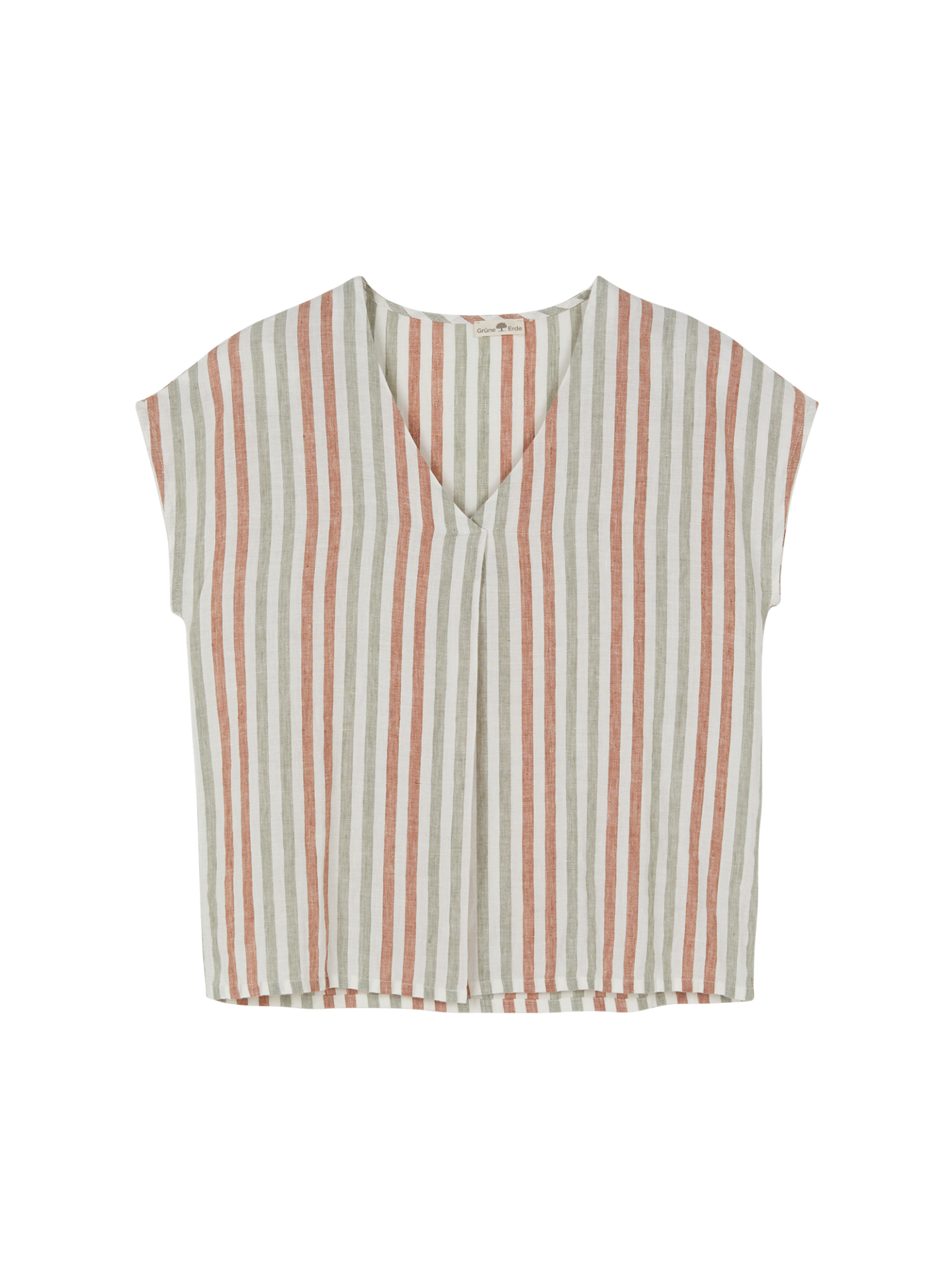 Bluse ärmellos aus Bio Leinen