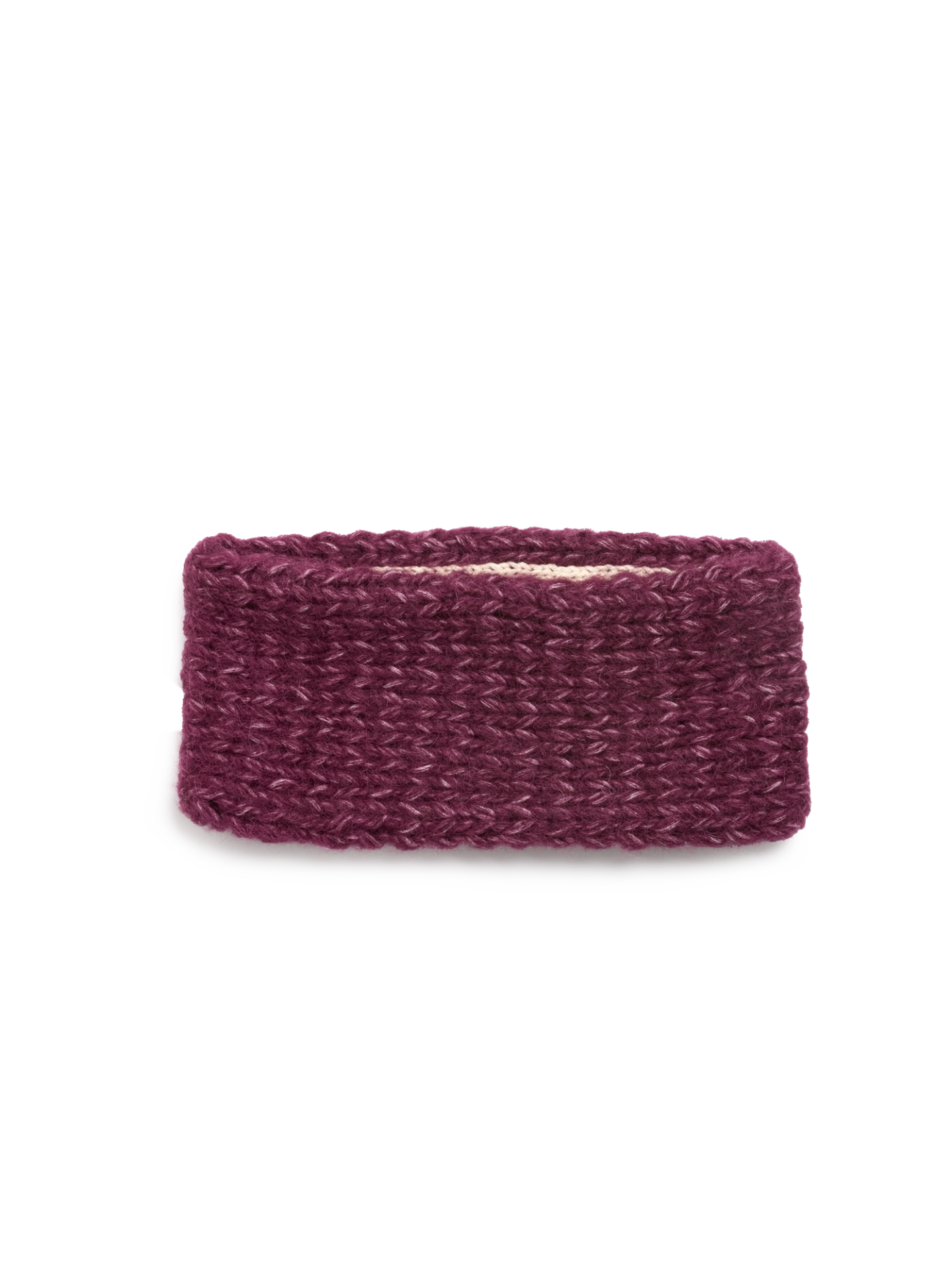 Stirnband aus Alpakawole und Bio-Baumwolle