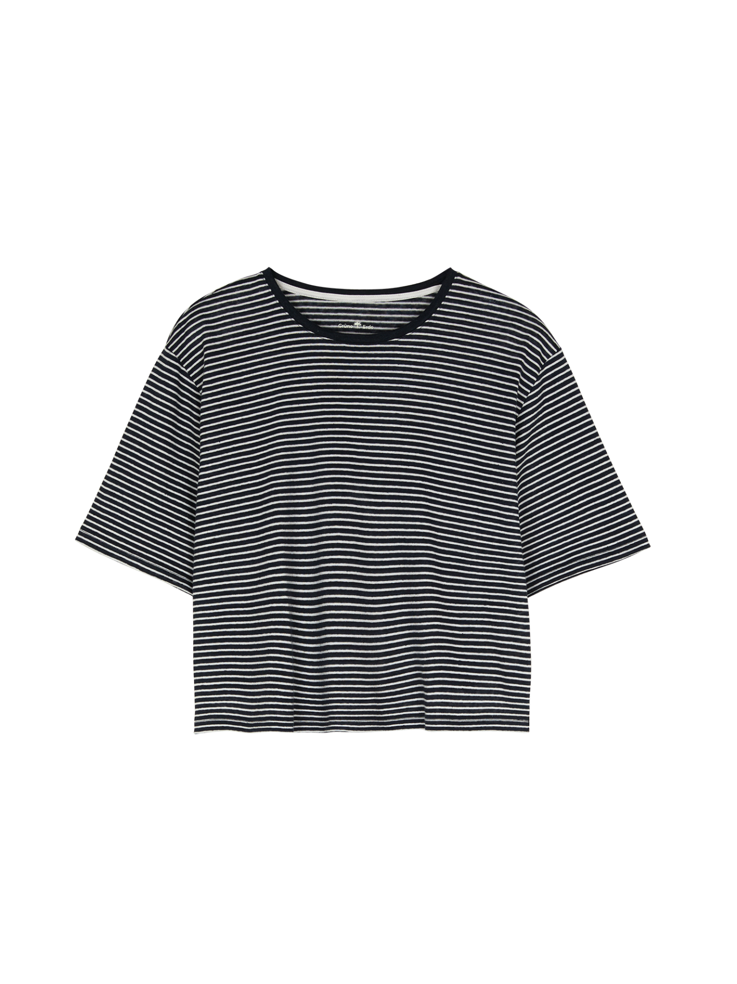 Kurzarmshirt aus Bio Leinen/Baumwolle
